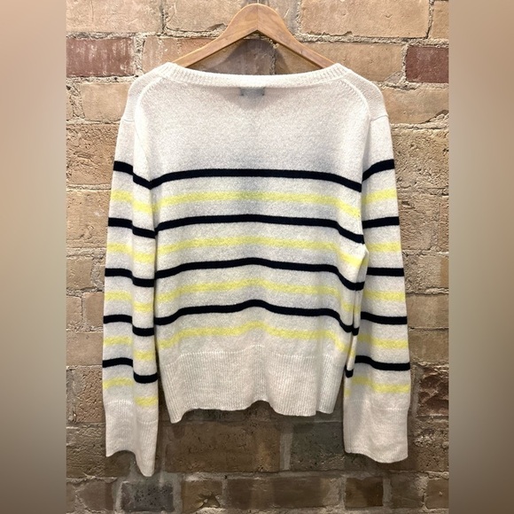 LINE THE LABEL NWT Striped cashmere Lightweight sweater Sz XL - Picture 3 of 7